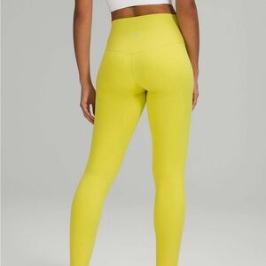 Lululemon Yellow Serpetine leggings